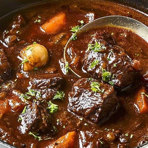 Masterful French Beef Bourguignon in Red Wine Sauce