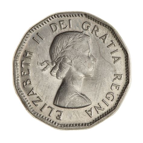 Coin - 5 Cents, Canada, 1957