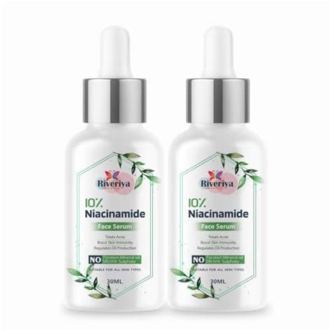 RIVERIYA 10% Niacinamide Serum For Face with Zinc for Acne, Acne Marks ...