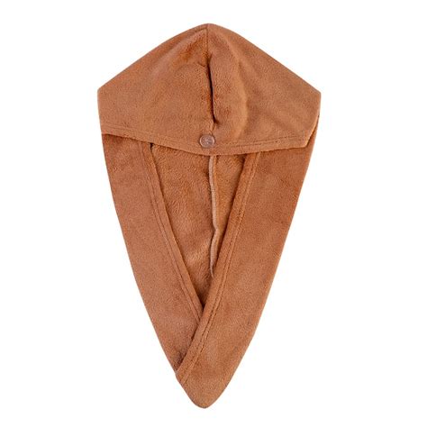 MINISO Soft Hair Wrap Towel (Brown) : Amazon.in: Home & Kitchen