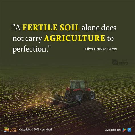 Farming Quote: A Fertile Soil and the Perfection of Agriculture