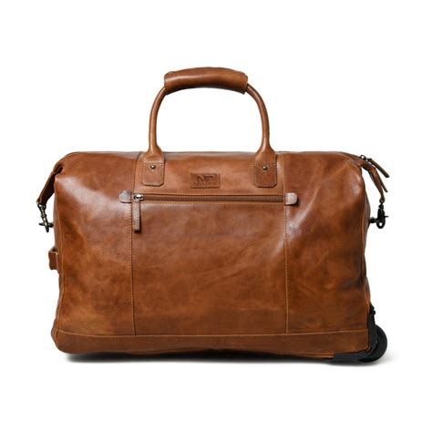 Harbor Leather Trolly Carry-On — MaheTri