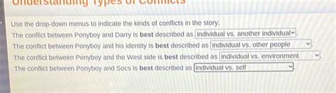 Solved: Onderstanding Types of Comicts Use the drop-down menus to ...