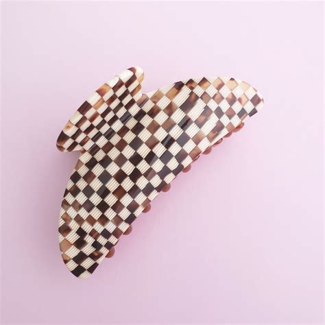 【MACHETE】Midi Heirloom Claw in Tortoise Checker インポート アメリカ マシェーテ ブラウン ...