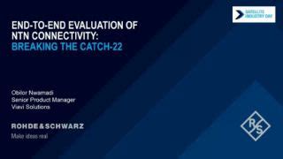 End-to-End evaluation of NTN connectivity: Breaking the Catch-22 ...