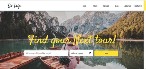 Image result for How to Create HTML and CSS Tourist Website