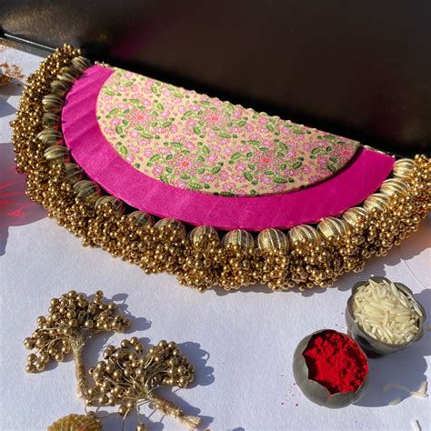 Bottle Green Navratna Patola & Inflorescence Divine Pichwai Copper Bea ...