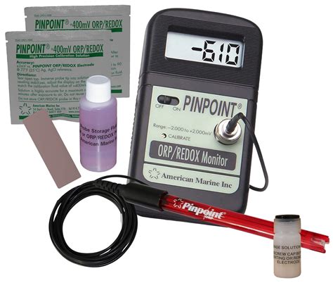 PINPOINT by American Marine Inc. ORP Lab Grade Portable Bench Meter Kit ...