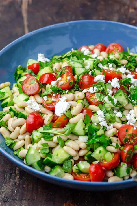 Mediterranean White Bean Salad Recipe at Sophia Iliffe blog