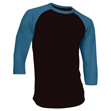 Ma Croix Super Soft Mens 3/4 Sleeve Baseball T Shirt Jersey Fitted Top ...