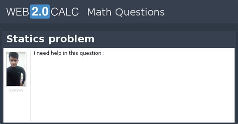 View question - Statics problem