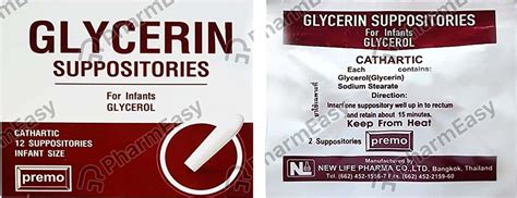 Buy Glycerin Rectal Suppository (0.8) Online & Save Up to 24% at PharmEasy