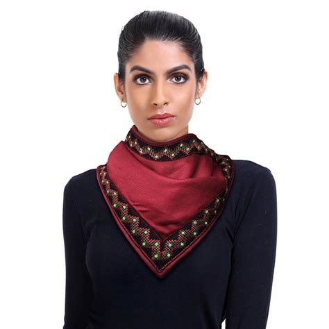 Get Black Herringbone Wollen Winter Scarf With Red Border at ₹ 4500 ...