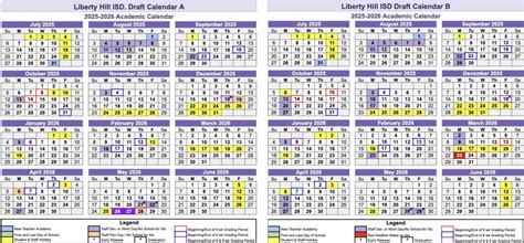 Liberty Hill ISD considers 2025-26 academic calendar option with more ...