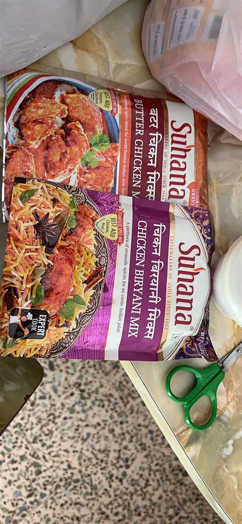 Suhana Chicken Biryani Mix 50g x 4, Butter Chicken 50g x 4 - Combo of 8 ...