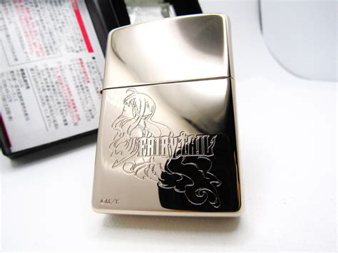 Fairy Tail Mavis Pink Gold Etching Hiro Mashima Japan Zippo Lighter ...