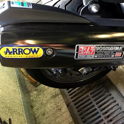 3D Aluminum Heat-resistant Motorcycle Exhaust Pipe Decal Sticker For S ...