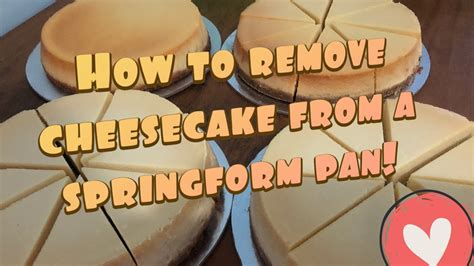 Image result for How to Remove a Cheesecake From a Springform Pan