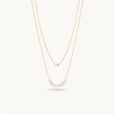 Ivory Pearl Layer Necklace – PALMONAS