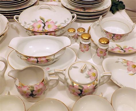 Antique 20s Noritake Azalea Fine China Dinnerware Set for 8 or 10 Total ...