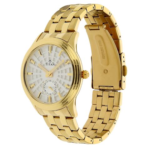 Buy Online Titan Quartz Multifunction Silver Dial Stainless Steel Strap ...