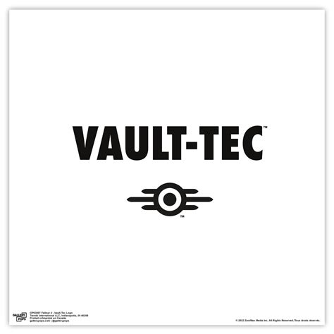 Gallery Pops Fallout 4 - Vault-Tec Logo Wall Art, Unframed Version, 12 ...