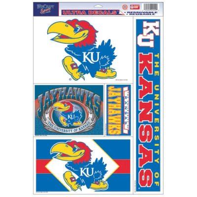 Buy NCAA University of Kansas 02917053 Multi Use Decal, 11" x 17 ...