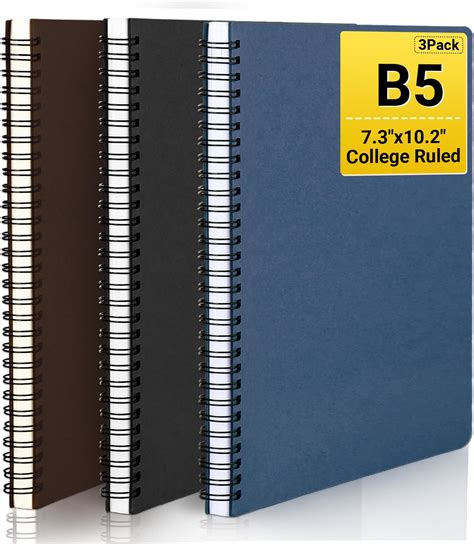 Amazon.com : QOUBAI 4 Pack Cute Spiral Composition Notebooks Happy Face ...