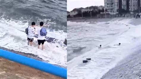 青岛2名游客被海浪卷走，1人已遇难