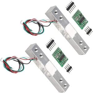 INVENTO 2Pcs 10kgLoad Cell+HX711 Weight Weighing Module Pressure Sensor ...