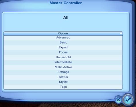 Image result for Sims 3 Master Controller Mod