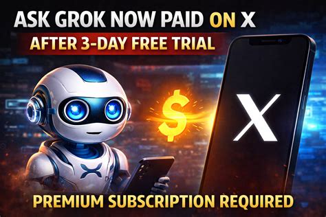 Grok AI Becomes Paid on X Platform After Free Trial Ends