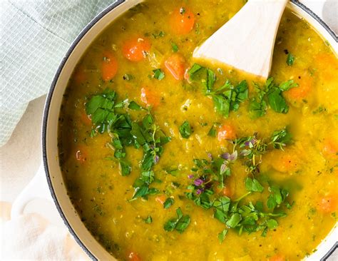 The Best Split Pea and Carrot Soup Recipe - Delectable Food Life