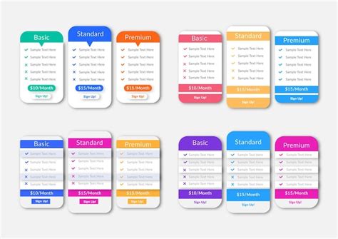 Image result for Subscription Table Design
