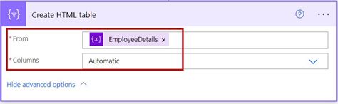 Image result for Power Automate HTML Table From Array Variable