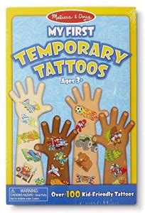 MELISSA & DOUG My First Temporary Tattoos: Adventure, Creatures, Sports ...