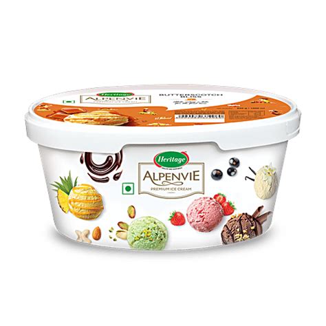 Buy Heritage Alpenvie Premium Butter Scotch Ice Cream Online at Best ...