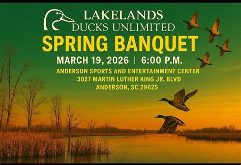 Spring Banquet , Anderson Sports & Entertainment Center, 19 March 2026 ...