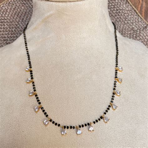Diamond Mangalsutra Gold Plated Mangalsutra Bollywood - Etsy India
