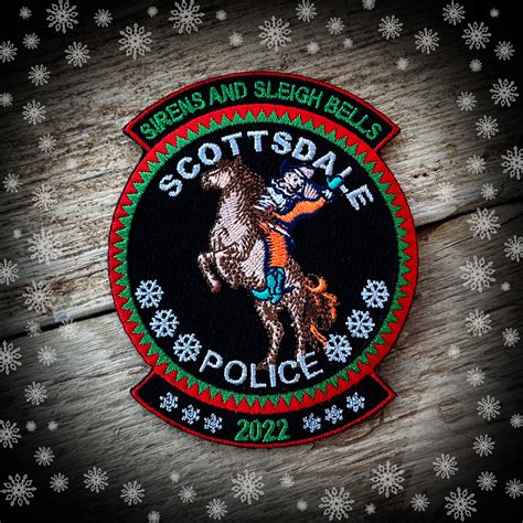 Scottsdale, AZ Police Department - 2022 CHRISTMAS PATCH - Authentic – GHOST PATCH