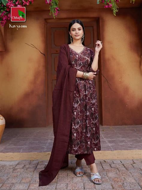 Chhaya Kavya Wholesale Modal Pring Silk Fabrics 3 Piece Suits ...
