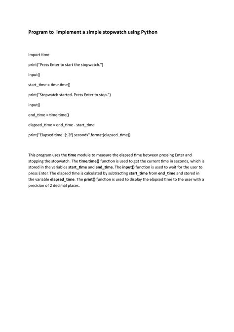 Image result for Python Stopwatch Timer