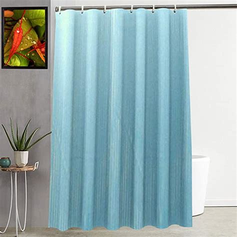 Kuber Industries Heavy Duty PVC Shower Curtain Liner with Hooks ...