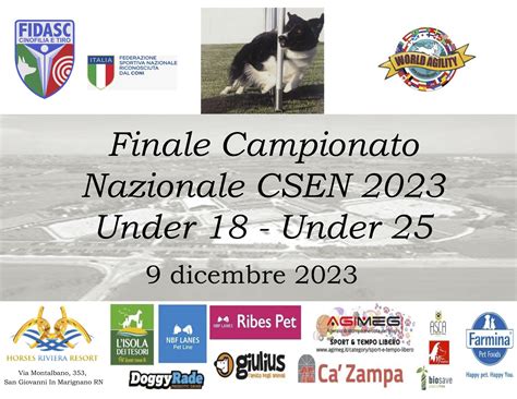 SET Online CSEN-Cinofilia: BH - AGILITY DOG - JUNIORES U25 - FINALI DI ...