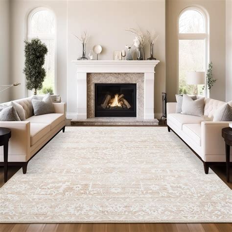 Amazon.com: Soalmost 9x12 Area Rug for Living Room, Stain Resistant ...