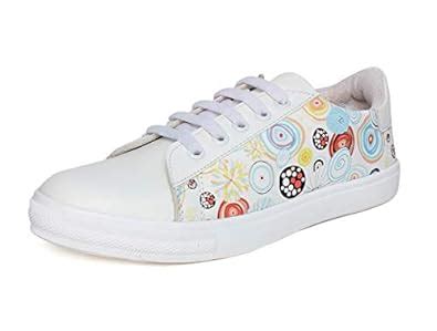 Buy Vendoz Women White Casual Shoes Sneaker - 41 EU at Amazon.in