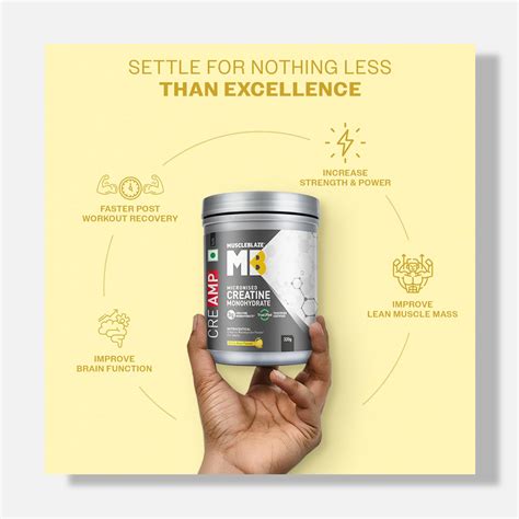 MuscleBlaze Creatine Monohydrate CreAMP, Trustified Certified Creatine ...