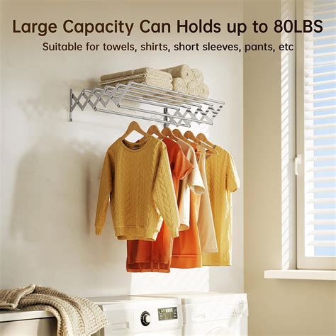 MrToNo Wall Mounted Clothes Drying Rack, Rustproof India | Ubuy