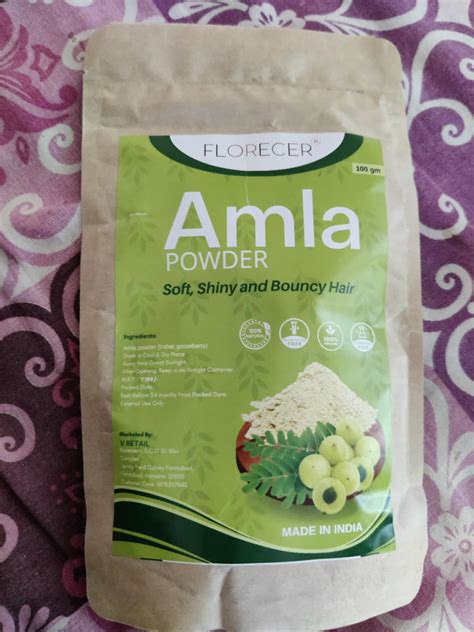 Florecer Amla Powder For Hair | Skin Care | Organic | Indian Gooseberry ...