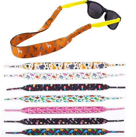 8 Pcs Children's Floating Sunglass Straps, 14.5x1 inch Neoprene Glasses ...